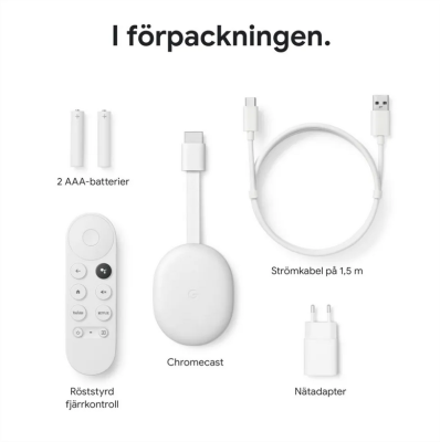 Google Chromecast med Google TV, Fjärrkontroll, HD, Gör din TV smart och din smarta TV smartare#2