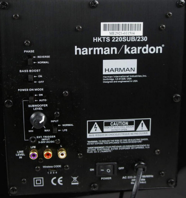 Harman / Kardon AMP HKTS220 HKTS 220SUB/230 reservdel Förstärkare Huvud enhet, Bt m.m.