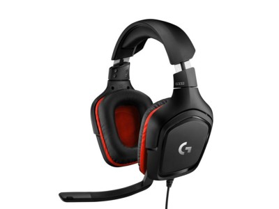 Logitech G332 Gamingheadset Röd, Svart Analogt 3,5"