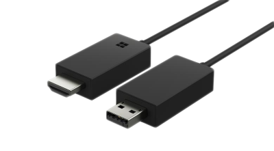 Microsoft Wireless Display Adapter v2, trådlös ljud-/videoförlängare, Miracast, 1920x1080, HDMI, 7m räckvidd