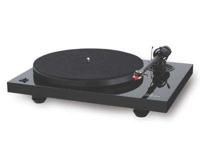 Music Hall skivspelare pianosvart