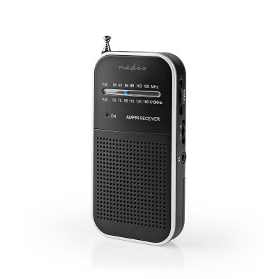 FM-radio, Portabel design, AM/FM, Batteridriven, Analog, 3,5mm Hörlursuttag, Svart#8