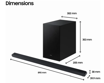 Samsung HW-S710D S-Series Soundbar 3.1 m, subwoofer#3