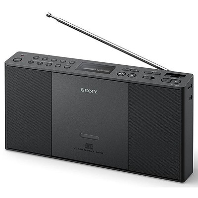 Sony DAB-radio ZS-PE60, boombox, CD, FM, Stereo, Svart