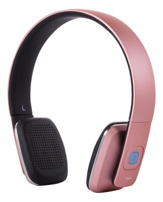 STREETZ Rosa Bluetooth-hörlurar med mikrofon, BT 4.1 8H