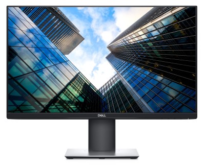 24" Dell P2419H, IPS 1920x1080, 8 ms, höjdjusterbar, pivot, USB-hub, VGA/HDMI/DP - Svart