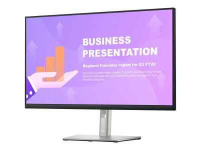 27" Dell P2722HE, IPS 1920x1080, 5 ms, höjdjusterbar, pivot, HDMI/2xDP/USB-C 65W, USB 3.2-hubb