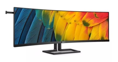 44.5" Philips 45B1U6900C, Curved VA 5120x1440, 4 ms, 75Hz, HDR400, 1500R, höjdjusterbar, 2xHDMI/DP/USB-C 100W, högtalare, USB 3.2-hubb