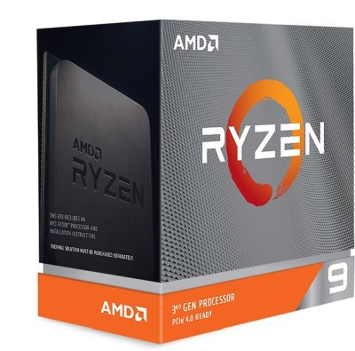 AMD Ryzen 9 3900XT 12-Core 24-Thread (105W), 3,9/4,7 GHz, 64 MB cache, Socket AM4, boxad utan kylare