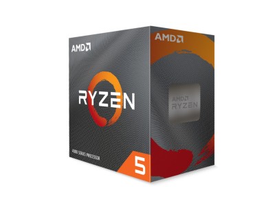 AMD Ryzen 5 4500 6-Core 12-Thread (65W), 3,6/4,1 GHz, 11 MB cache, Socket AM4, boxad med Wraith Spire-kylare