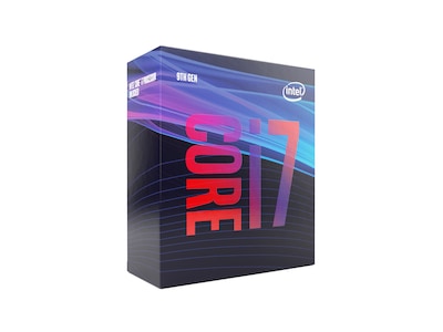 Intel Core i7-9700 8-Core 8-Thread (65W), 3,0/4,7 GHz, LGA1151, UHD Graphics 630, 12 MB cache, Coffee Lake Refresh, boxad med fläkt