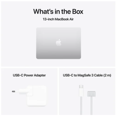 Apple MacBook Air 13.6 tum, Apple M4 10-core CPU 10-core GPU, 24 GB, 512 GB SSD - Silver#3