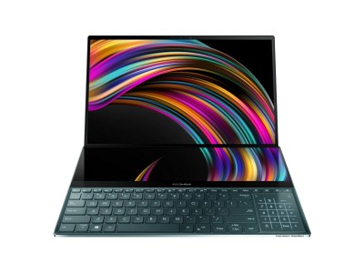 Asus Zenbook Pro Duo UX581LV-H2002R, 15.6" UHD OLED touch, Intel Core i7-10750H, 16 GB, 1 TB PCIe SSD, GeForce RTX2060, WiFi 6, bakbelyst tangentbord, ScreenPad+, Win10 Pro#1
