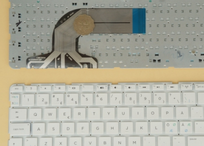 Nordic SD Keyboard For HP 15- n026eo n029eo n029so n030so n032so n034so n035so n037eo n037so n038eo n038so n041so n046so n047so Vit utan Ram