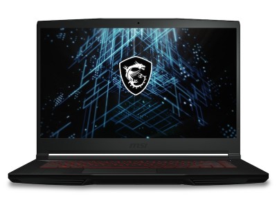 MSI GF63 Thin, 15.6" Full HD IPS matt 144Hz, Intel Core i5-12450H, 8 GB, 512 GB PCIe SSD, GeForce RTX2050, WiFi 6, bakbelyst tangentbord, Win11