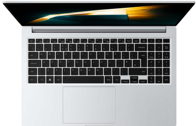 Samsung Galaxy Book4, 15.6" Full HD IPS Anti-Glare, Intel Core i3-100U, 8 GB, 256 GB PCIe SSD, WiFi 6E, BT, WEBC, bakbelyst tangentbord, Win11H - Silver