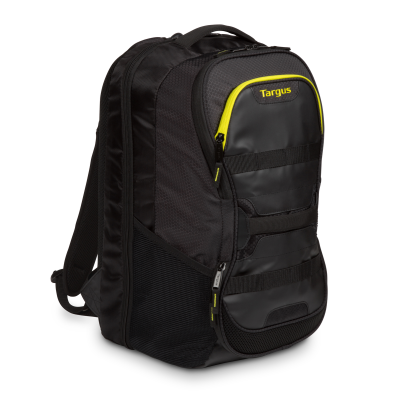 Ryggsäck Targus Work & Play Fitness Backpack 15.6" - Svart/Gul#2
