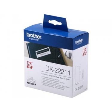 Brother DK-22211 Continuous Length Tape, rulle 2,9cm x 15,2m, Vit