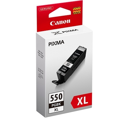 Canon PGI-550PGBK XL, Svart, 22 ml, 500 sid