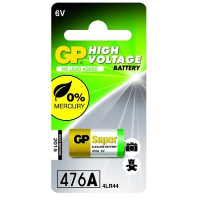 GP Super Alkaline Battery 476A/4LR44, 6V / 28A