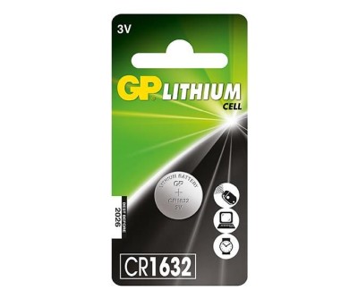 GP Lithium Cell Battery CR1632, 3V, 1-pack