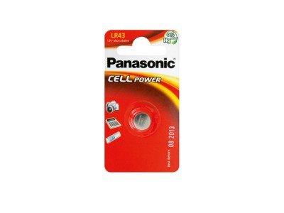 Panasonic Batteri LR43L/1BP Knappcells 1-pack