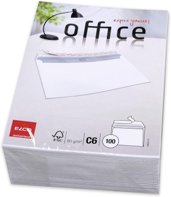 Elco C6 Cellozip Office kuvert - vit (100st)
