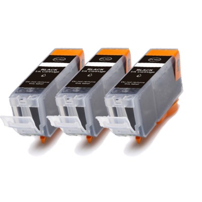 Canon / Inkagain /Greenman PGI-5BK x3, Svart, 3x26 ml / 3 st