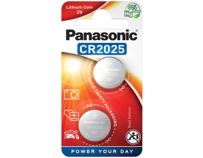 Panasonic Batteri CR2025 Knappcells 2-pack