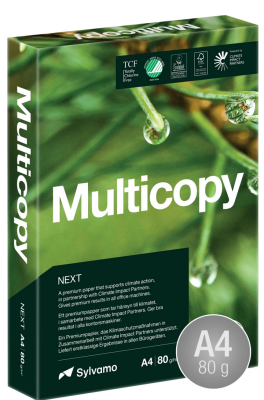 MultiCopy Next kopieringspapper A4 80g, 500 Ark, Ohålat Kontorspapper#1
