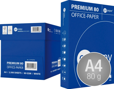Go Copy Premium A4 80g, 500 Ark, Ohålat Kontorspapper