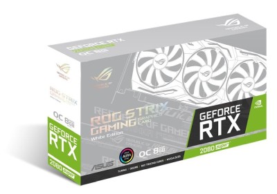 Asus GeForce RTX 2080 SUPER ROG Strix OC WHITE GAMING 8 GB GDDR6, 2xHDMI/2xDP/USB-C, Aura Sync RGB