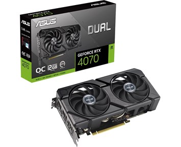 Asus GeForce RTX 4070 Dual Evo 12 GB GDDR6, HDMI/3xDP