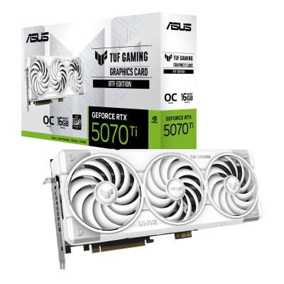 Asus GeForce RTX 5070 Ti TUF GAMING BTF WHITE OC Edition 16 GB GDDR7, HDMI/3xDP, Aura Sync RGB#1