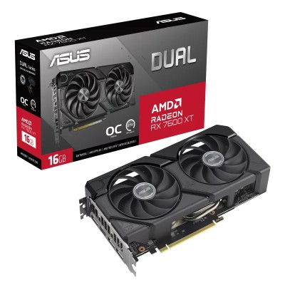 Asus Radeon RX 7600 XT Dual OC 16 GB GDDR6, HDMI/3xDP