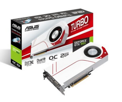 ASUS GeForce GTX 960 2GB OC TURBO (TURBO-GTX960-OC-2GD5) Saknar Krt. BEGAGNAT 3 mån garanti