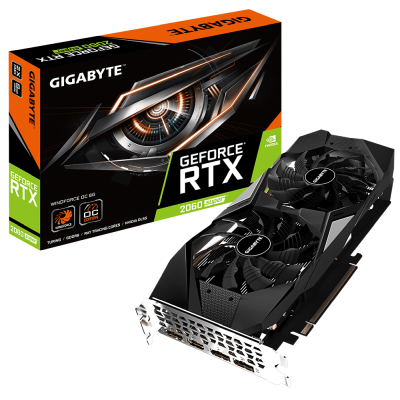 Gigabyte GeForce RTX 2060 SUPER WINDFORCE OC 8 GB GDDR6, HDMI/3xDP#1