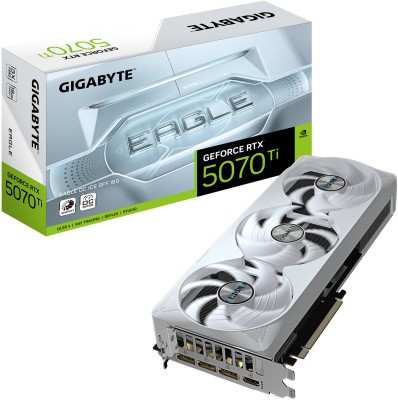 Gigabyte GeForce RTX 5070 Ti EAGLE OC ICE 16 GB GDDR7, HDMI/3xDP, RGB Lighting