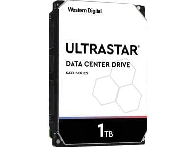 1 TB Western Digital Ultrastar DC, 7200 rpm, 128MB cache, SATA3, DataCenter Drive 24/7-drift