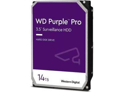 14 TB WD Purple Pro, 7200 rpm, 512 MB cache SATA3, Surveillance