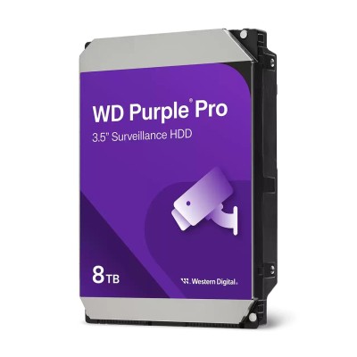8 TB WD Purple Pro, 7200 rpm, 256 MB cache SATA3, Surveillance
