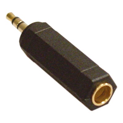 Adapter 3,5 mm stereo hane till 6,3 mm hona