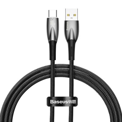 Baseus Cafule USB-A till USB-C, FastCharge 100W 5A, 1m - Svart