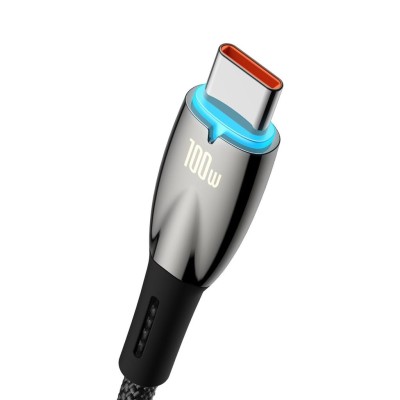 Baseus Cafule USB-A till USB-C, FastCharge 100W 5A, 1m - Svart#2
