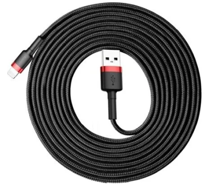 Baseus Cafule USB till Lightning, 3m - Röd/Svart