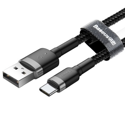 Baseus Cafule USB-A till USB-C, QuickCharge 3A, 1m - Svart#2