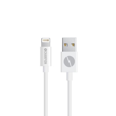 Champion Ladd & Synk kabel Lightning 1m Vit#1