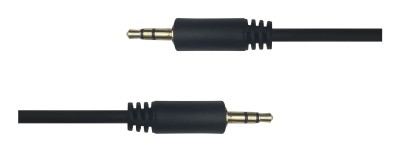 Deltaco Audio Kabel, 3.5mm, gold-plated, 2m - svart#2