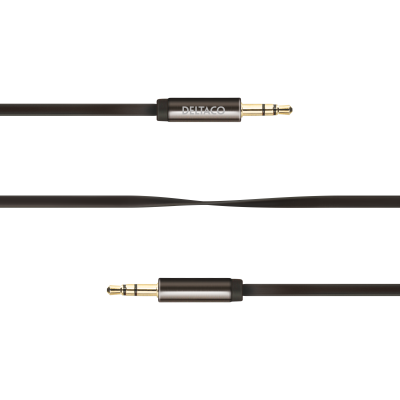 Deltaco 3.5mm Stereo kabel 1m