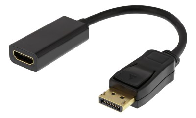 Adapter DisplayPort till HDMI, 4K@60Hz, 0,2 meter - Svart#2